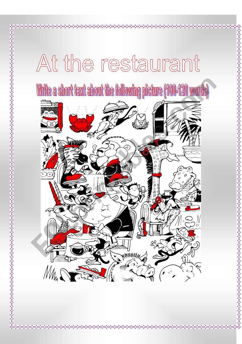 At the restaurant - pic description