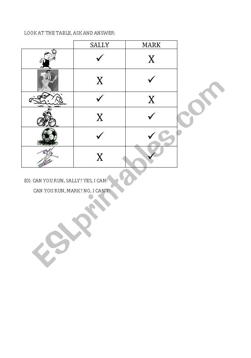 CAN  CANīT WORKSHEET worksheet CAN  CANīT WORKSHEET worksheet