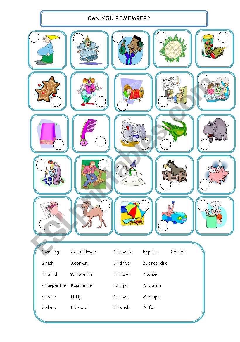 vocabulary worksheet