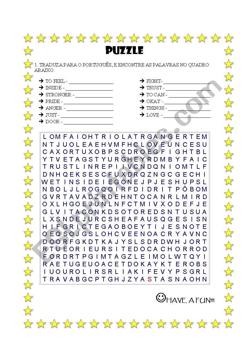 PUZZLE - MUSIC DONT SHANIA worksheet