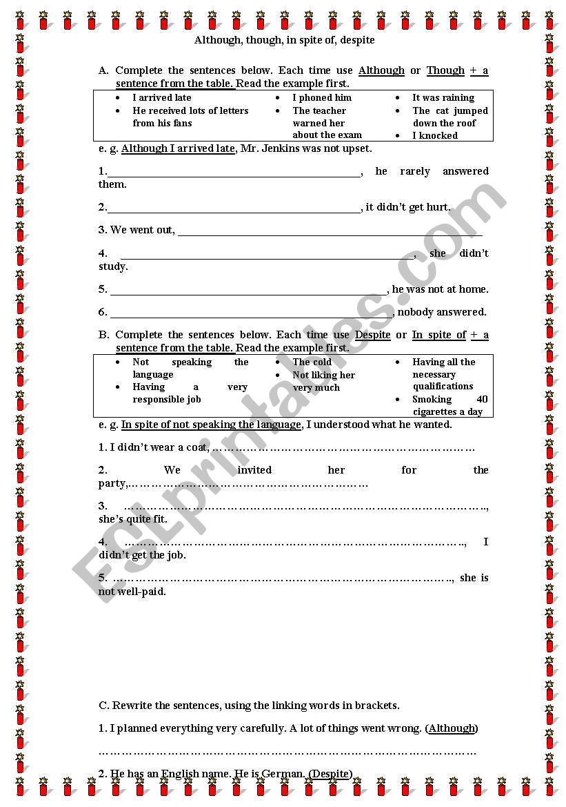 clauses and conjunctions of concession