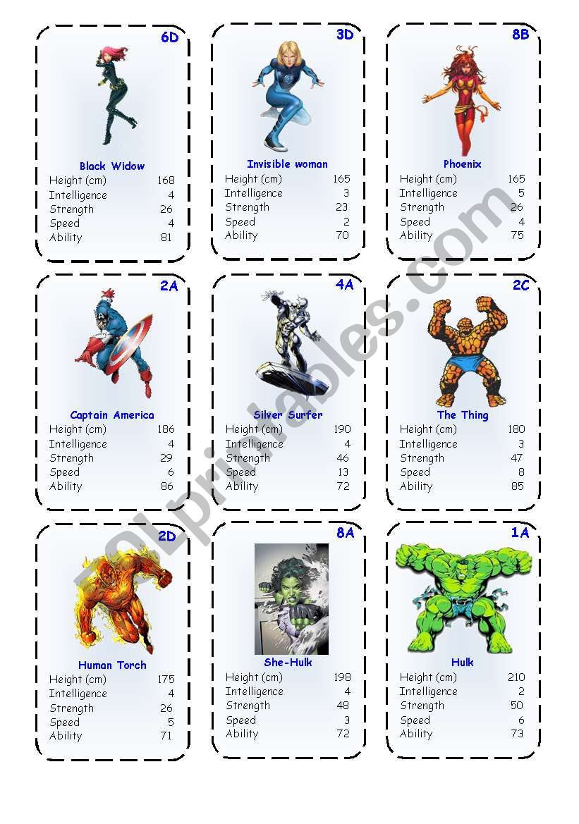 Top Trump Cards - Marvel Heroes 2-3