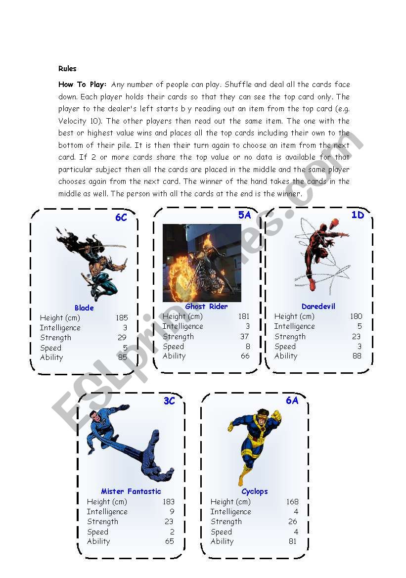 Top Trump Cards - Marvel Heroes 3-3