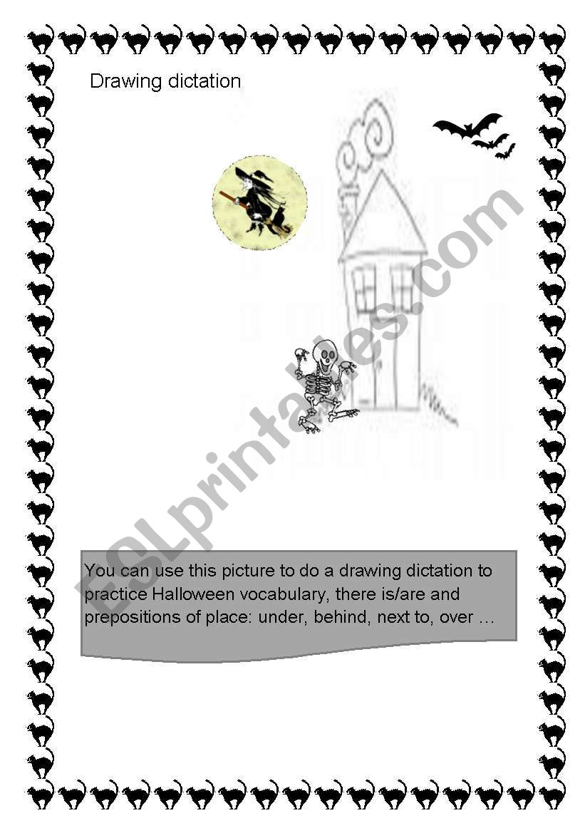 DRAWING DICTATION worksheet