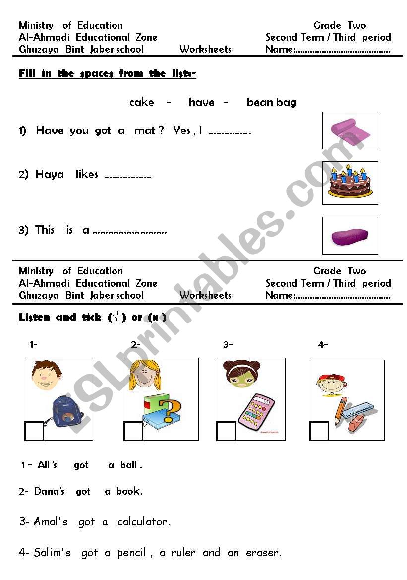 children  go  to  school worksheet