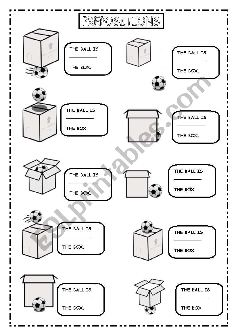 PREPOSITIONS worksheet