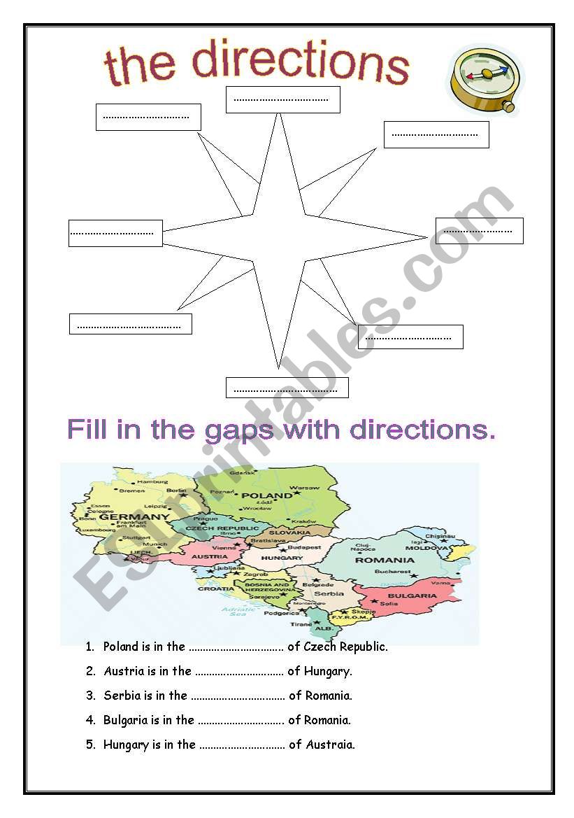 THE DIRECTIONS worksheet