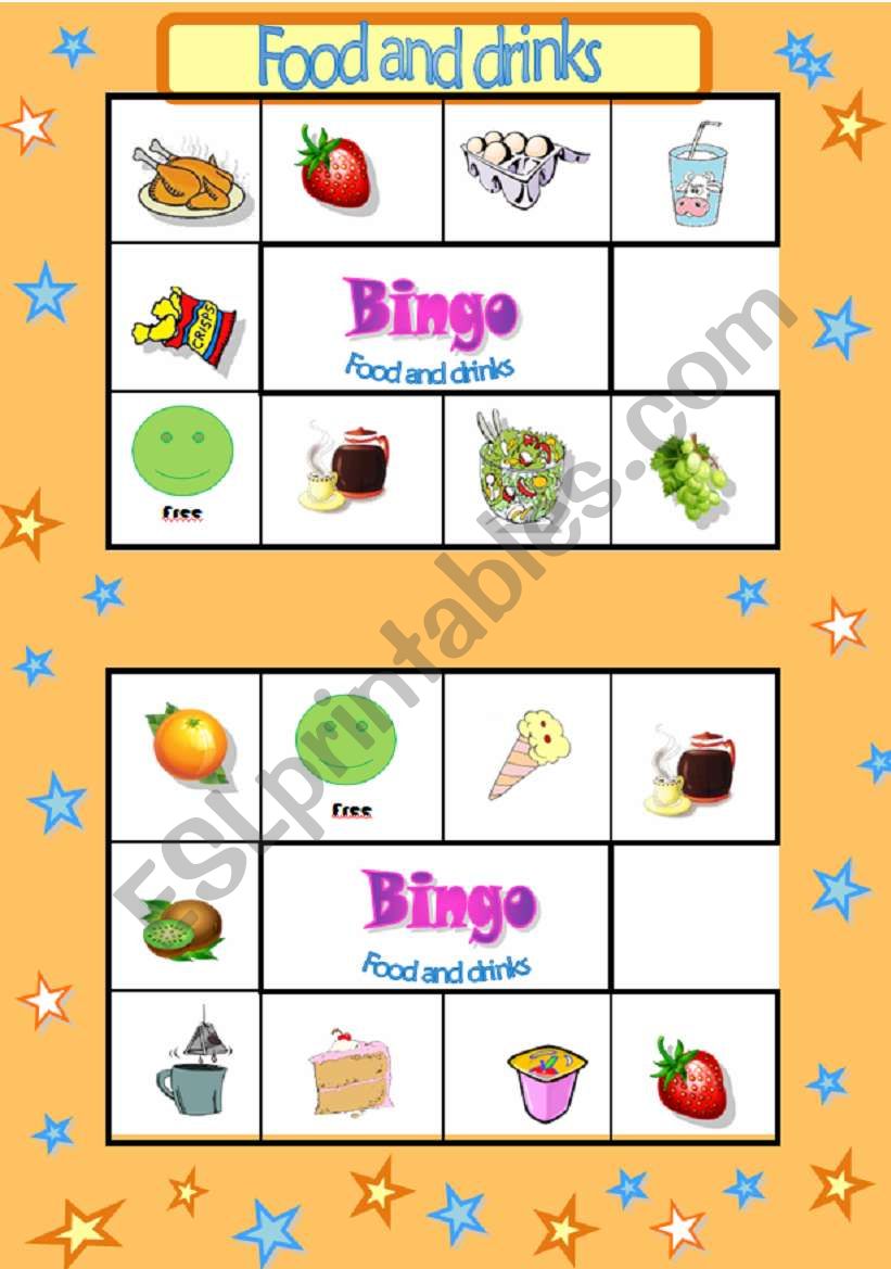 BINGO CARDS- PART 2/8 worksheet