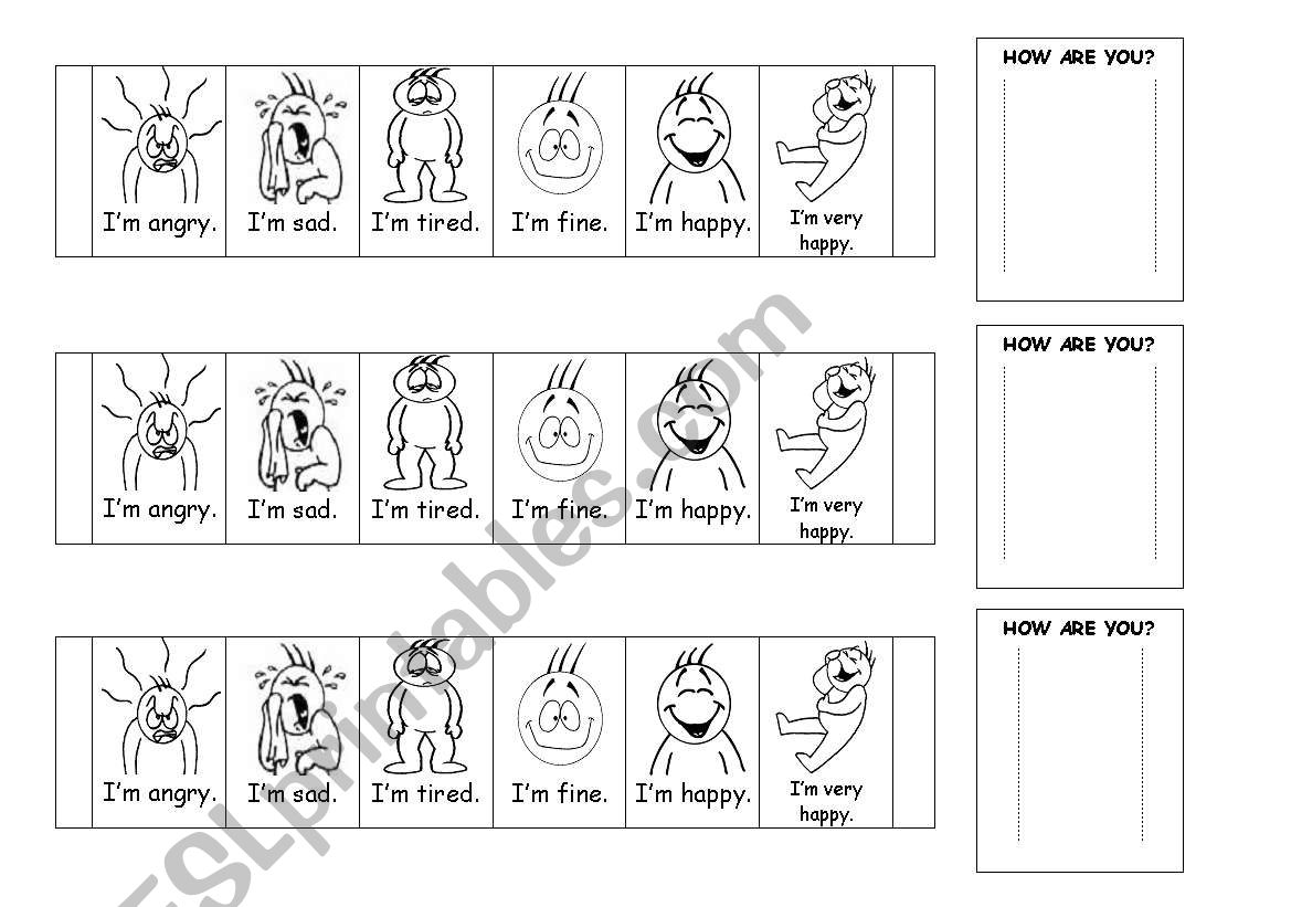Emotions thermometer worksheet