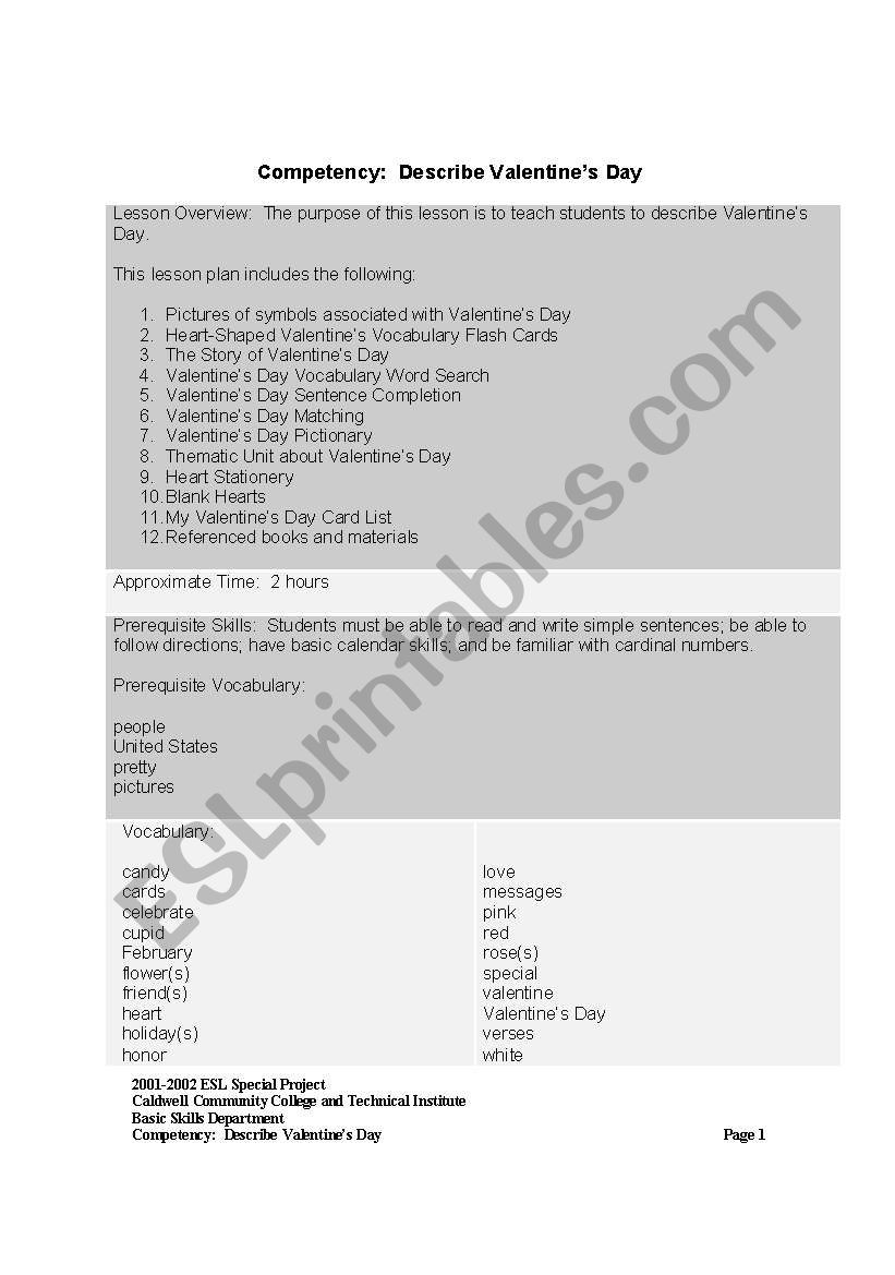 Are you a romantic person? worksheet