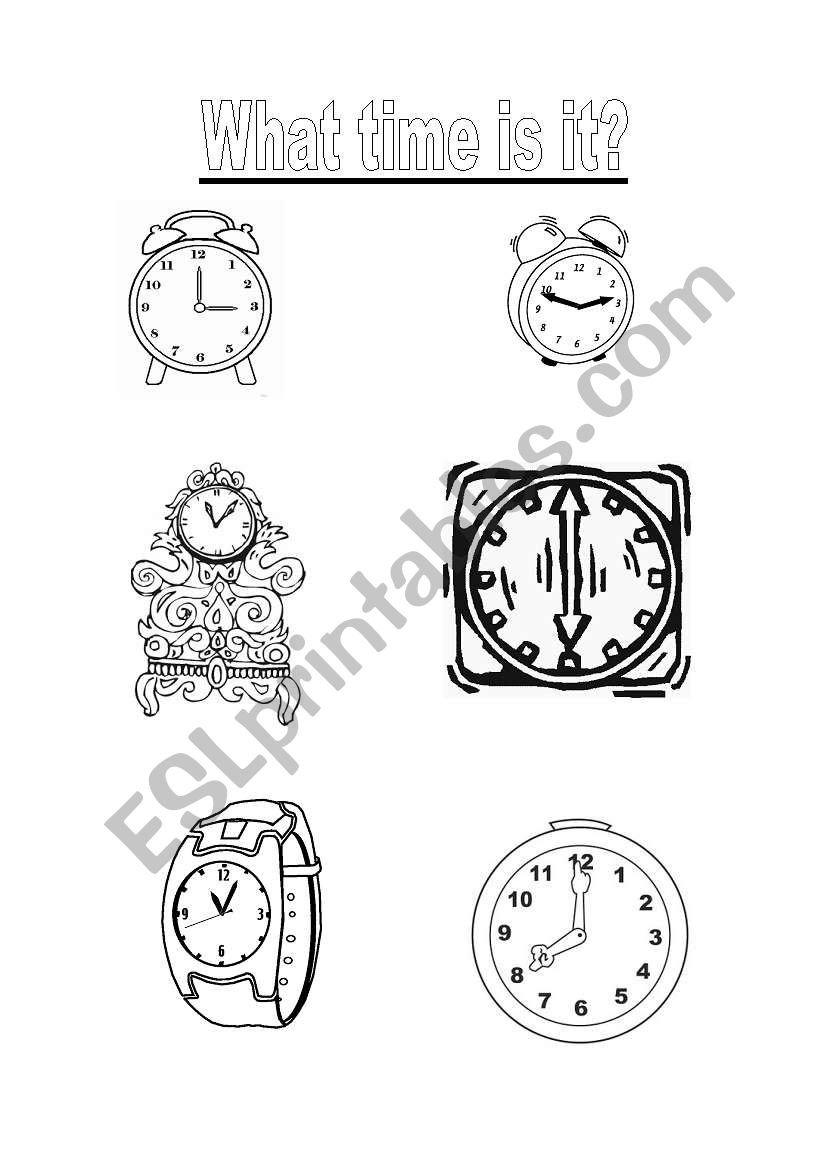 What time is it? worksheet