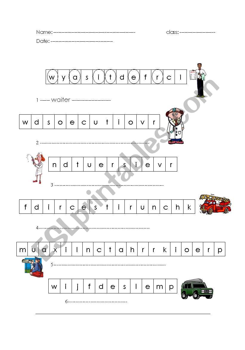 finding words worksheet