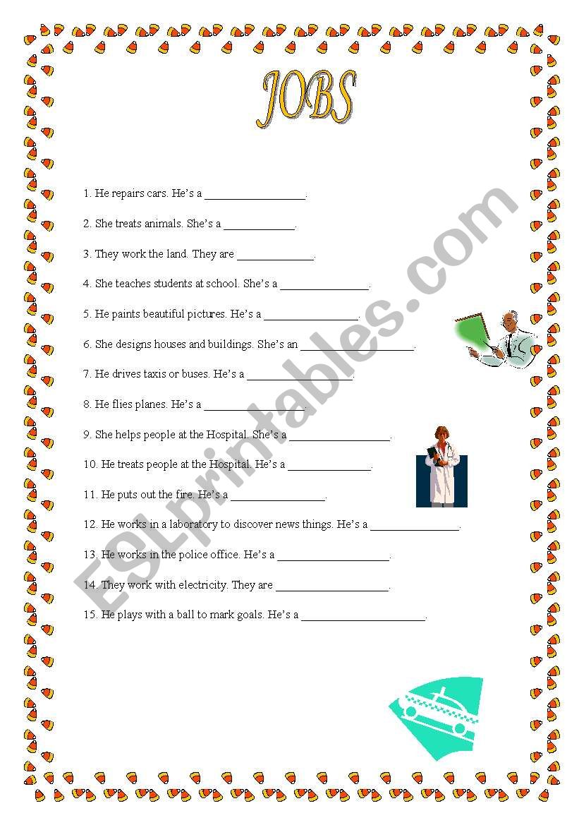 Jobs worksheet