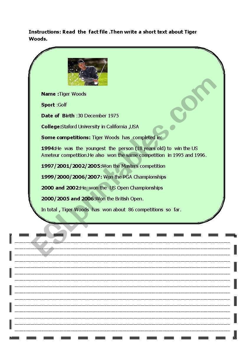 FACT FILE worksheet