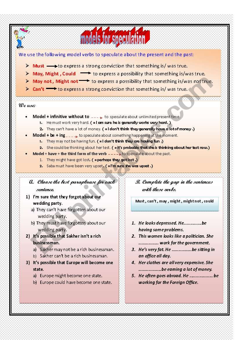 models-for-speculation-esl-worksheet-by-youness