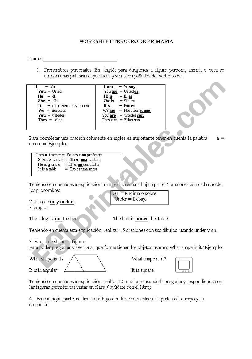 worksheet third level worksheet