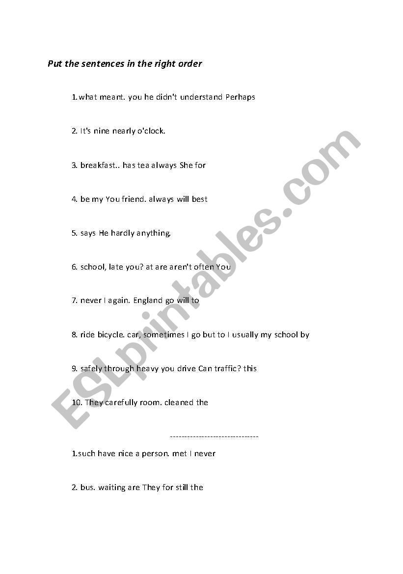 english-worksheets-put-the-sentences-in-the-right-order
