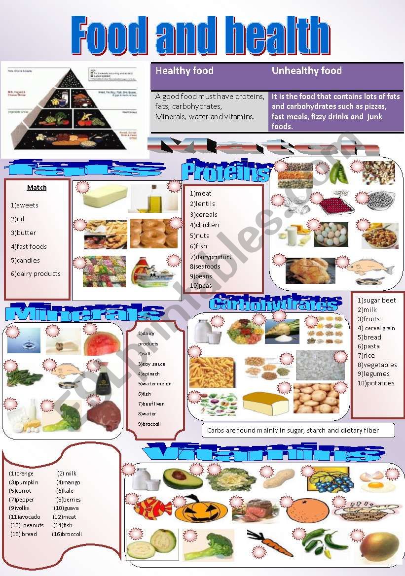 Where is the main food group found?