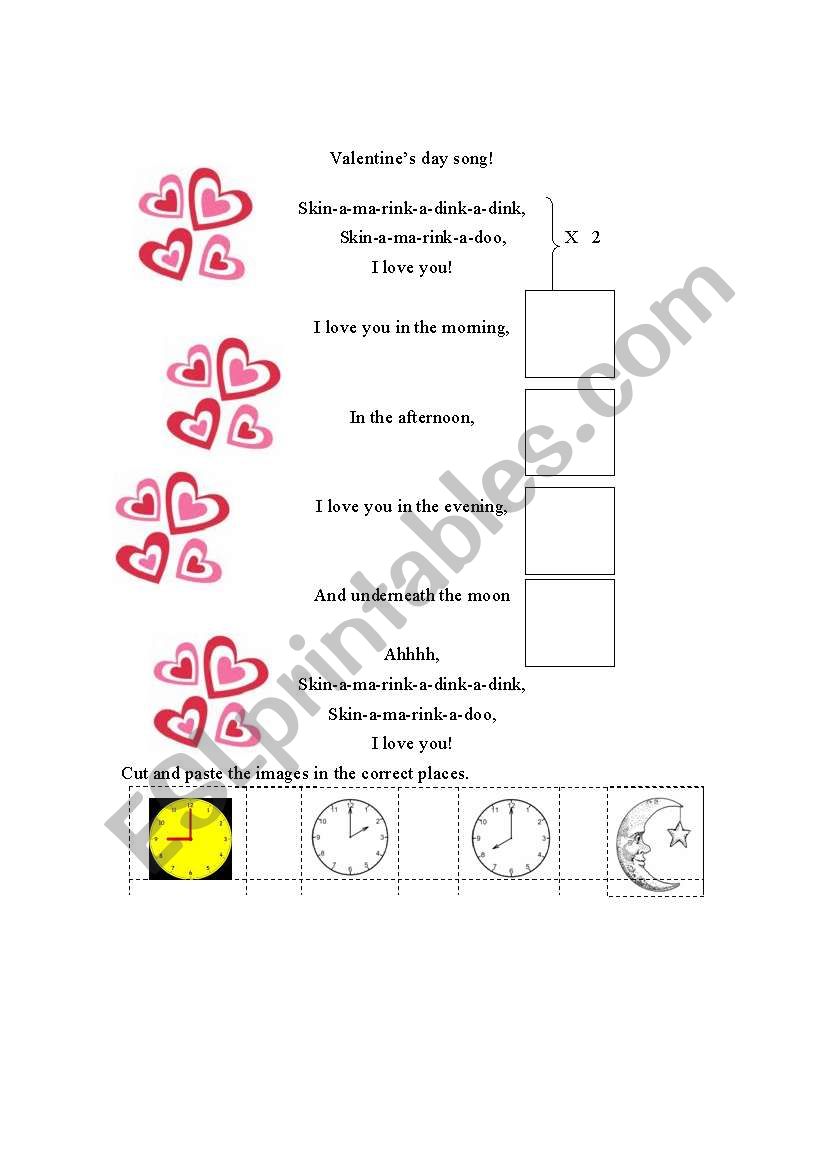 Skinnamarink worksheet