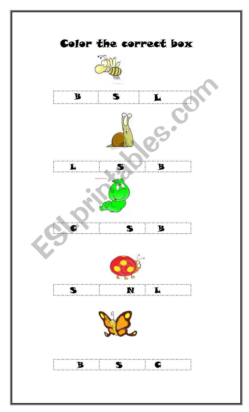 phonics worksheet