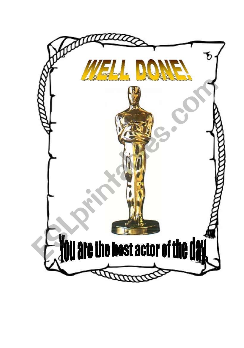 oscar award worksheet