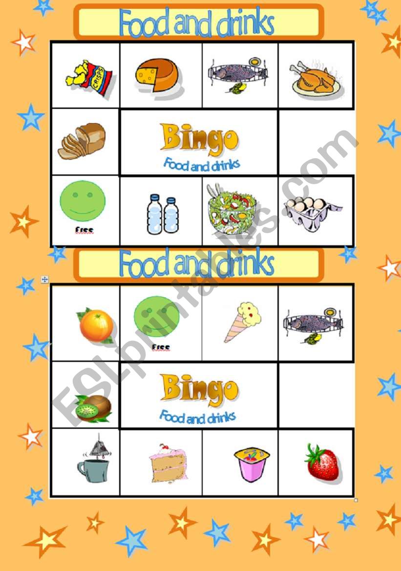 BINGO GAME- PART 3/8 worksheet