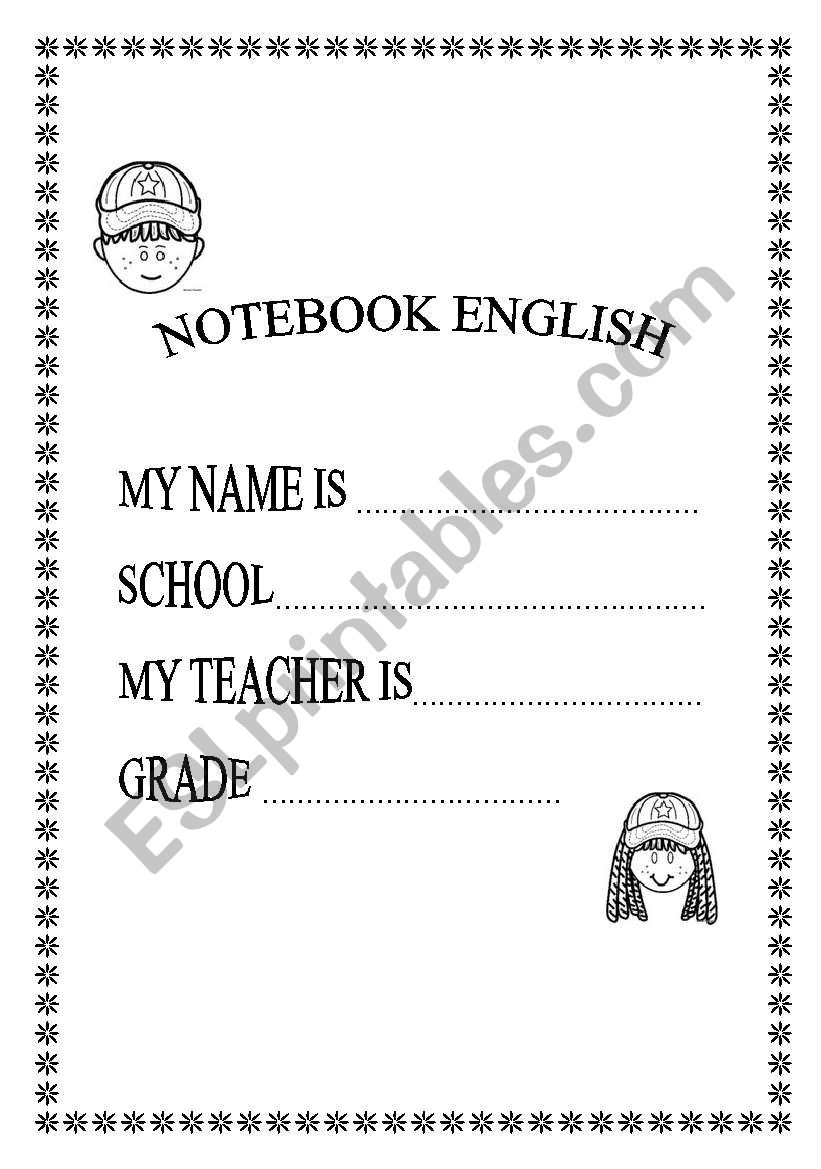 cover book worksheet