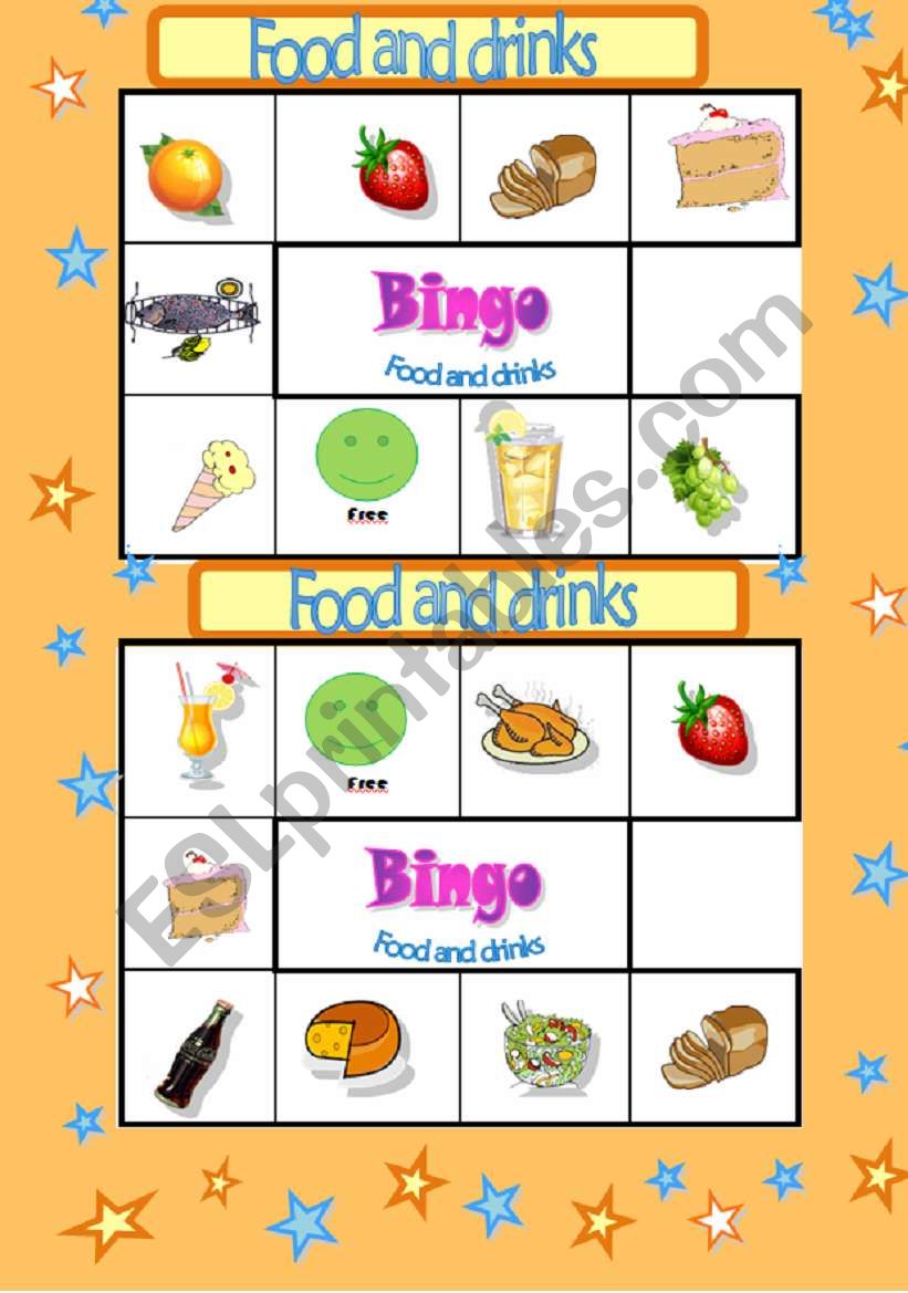 BINGO GAME- PART 4/8 worksheet