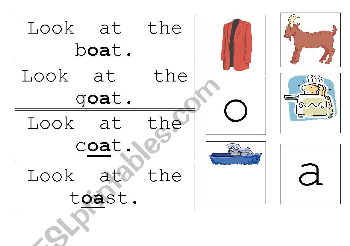 oa sentence match worksheet