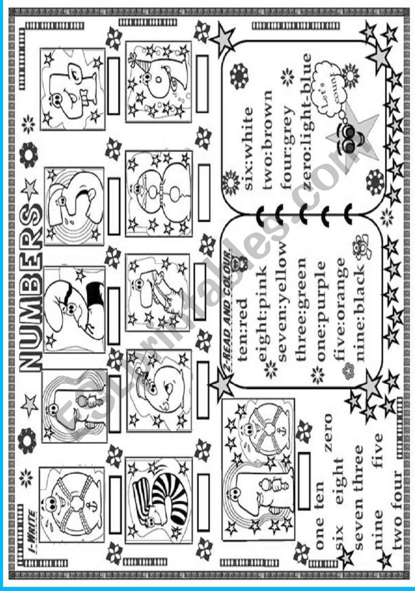 numbers worksheet