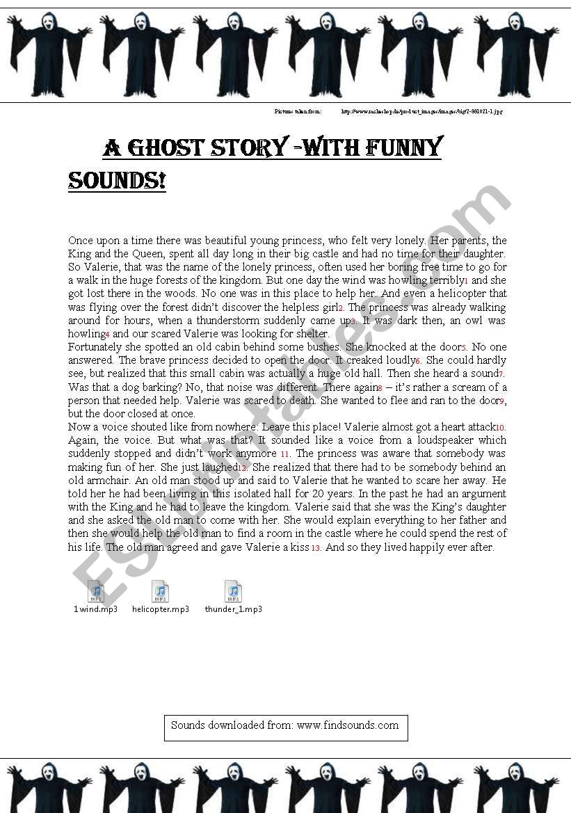 short ghost story esl