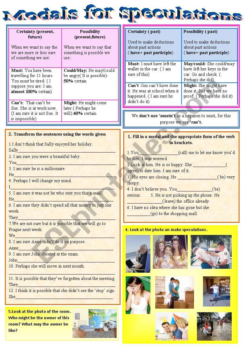 modals-for-speculations-esl-worksheet-by-aga1985