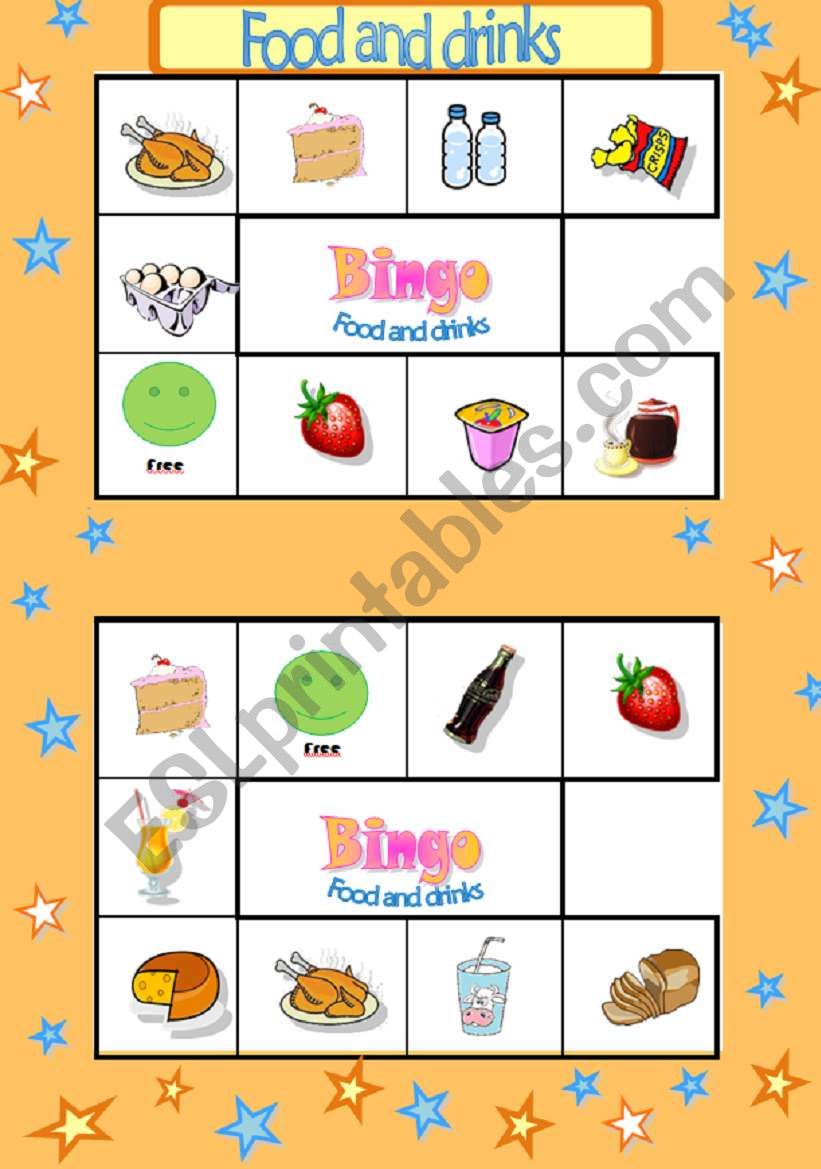 BINGO GAME- PART 5/8 worksheet