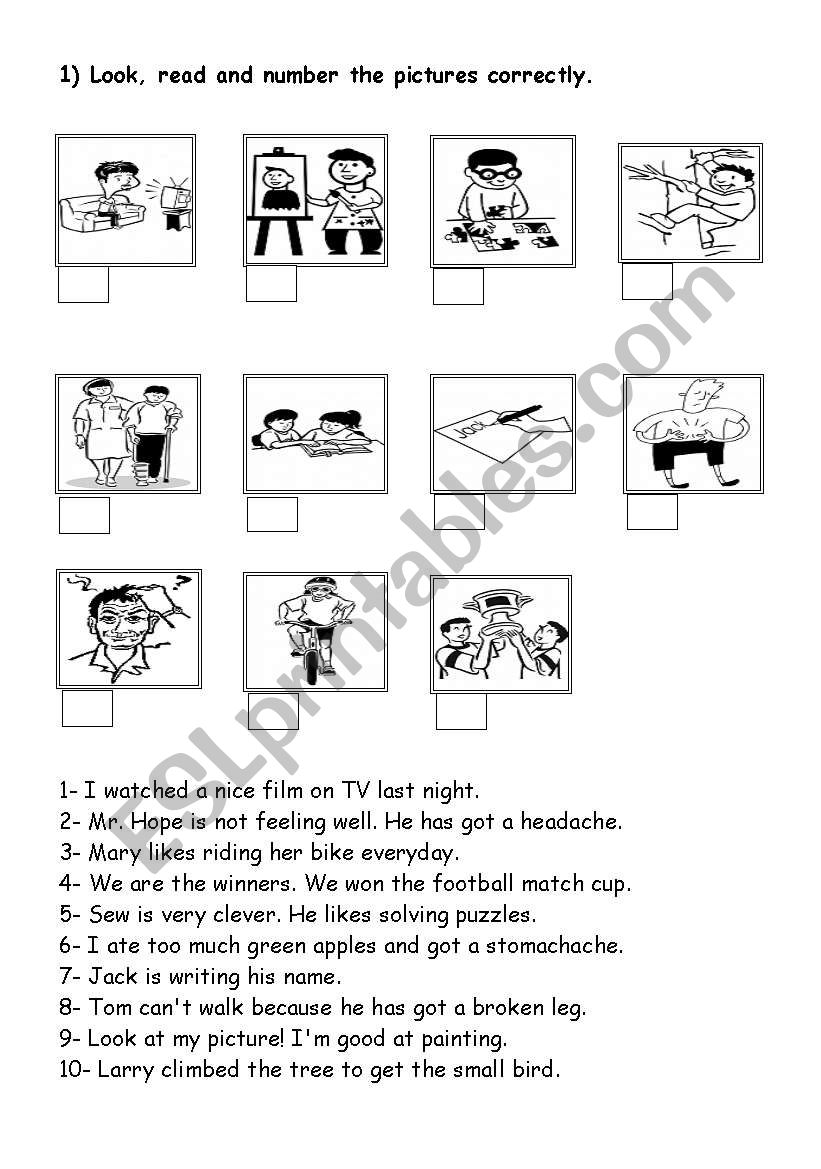 Reading   worksheet