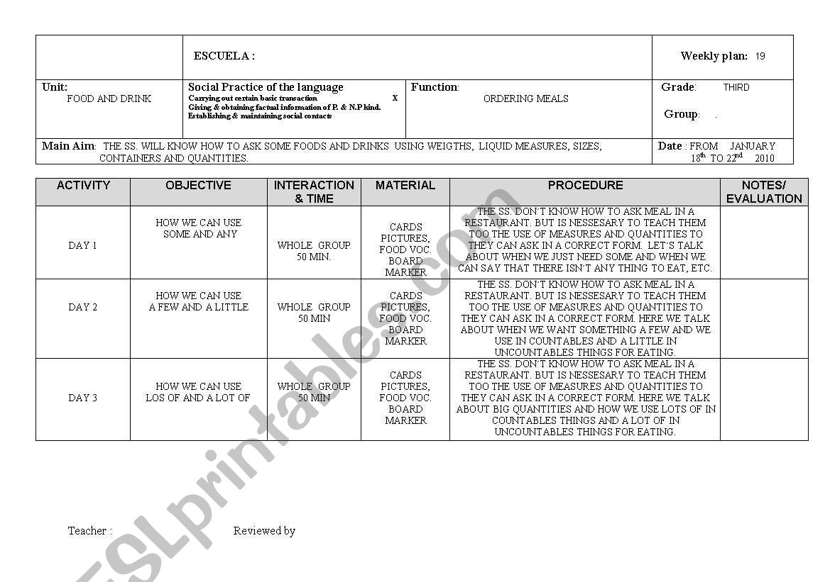 planning holidays worksheet