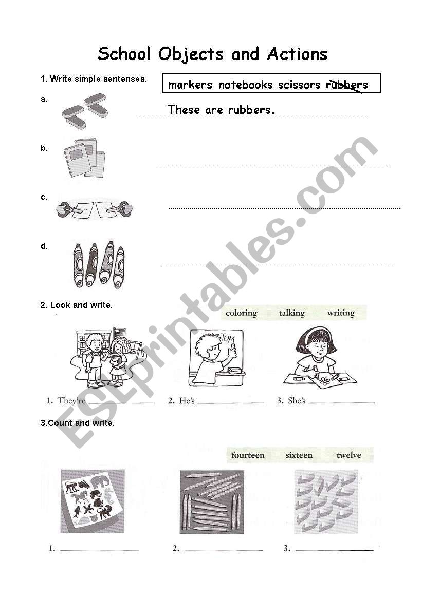 School Supplies using 
