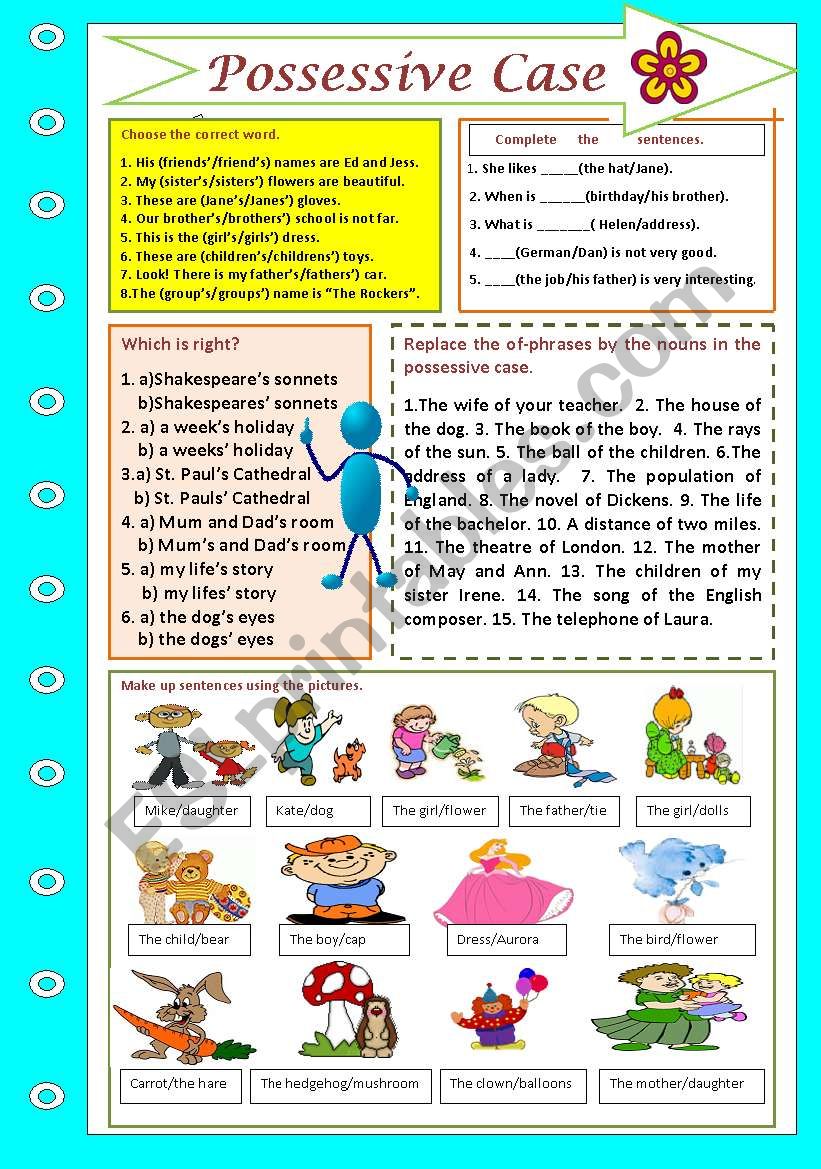 Possessive Case worksheet