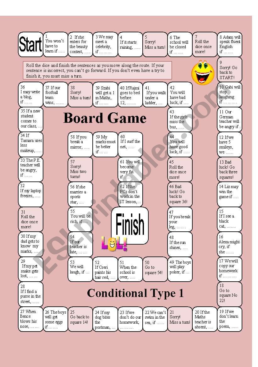 Board Game: Conditional Type 1