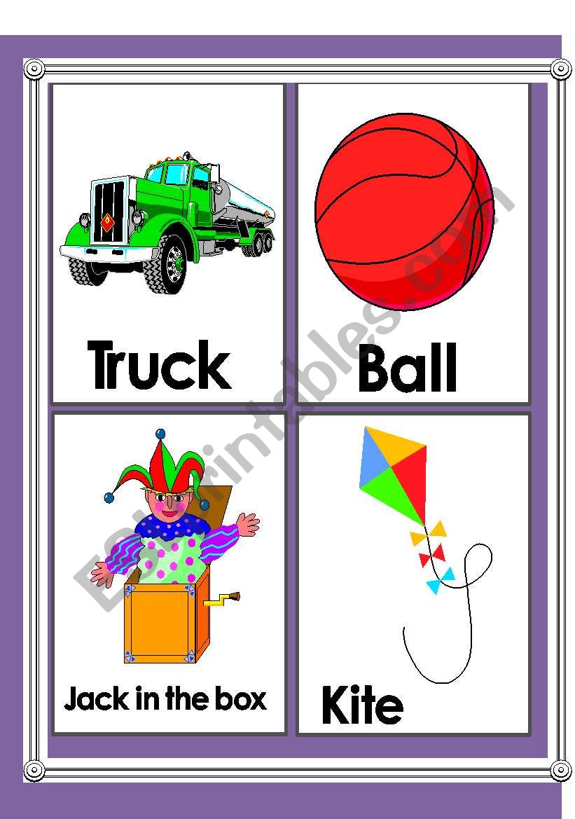 Toys - Flashcards 2-2 worksheet