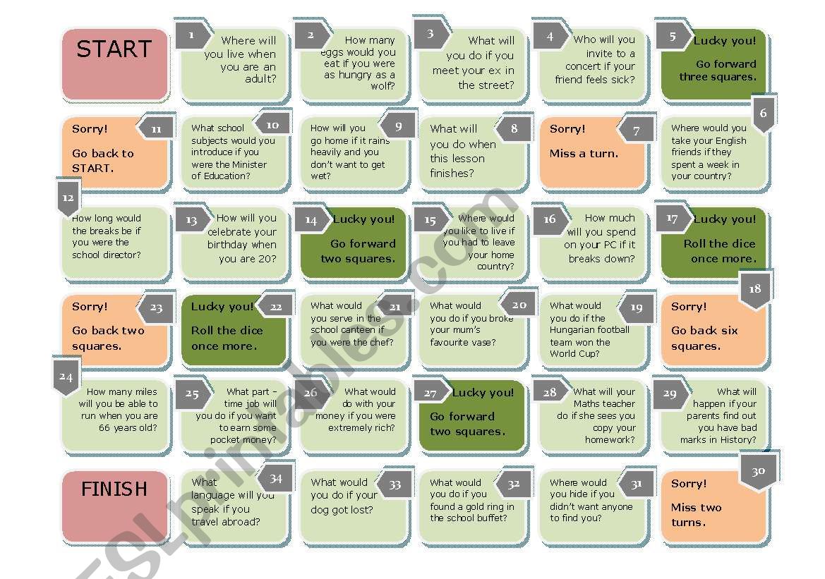 Board Game: Conditional Types 1 and 2