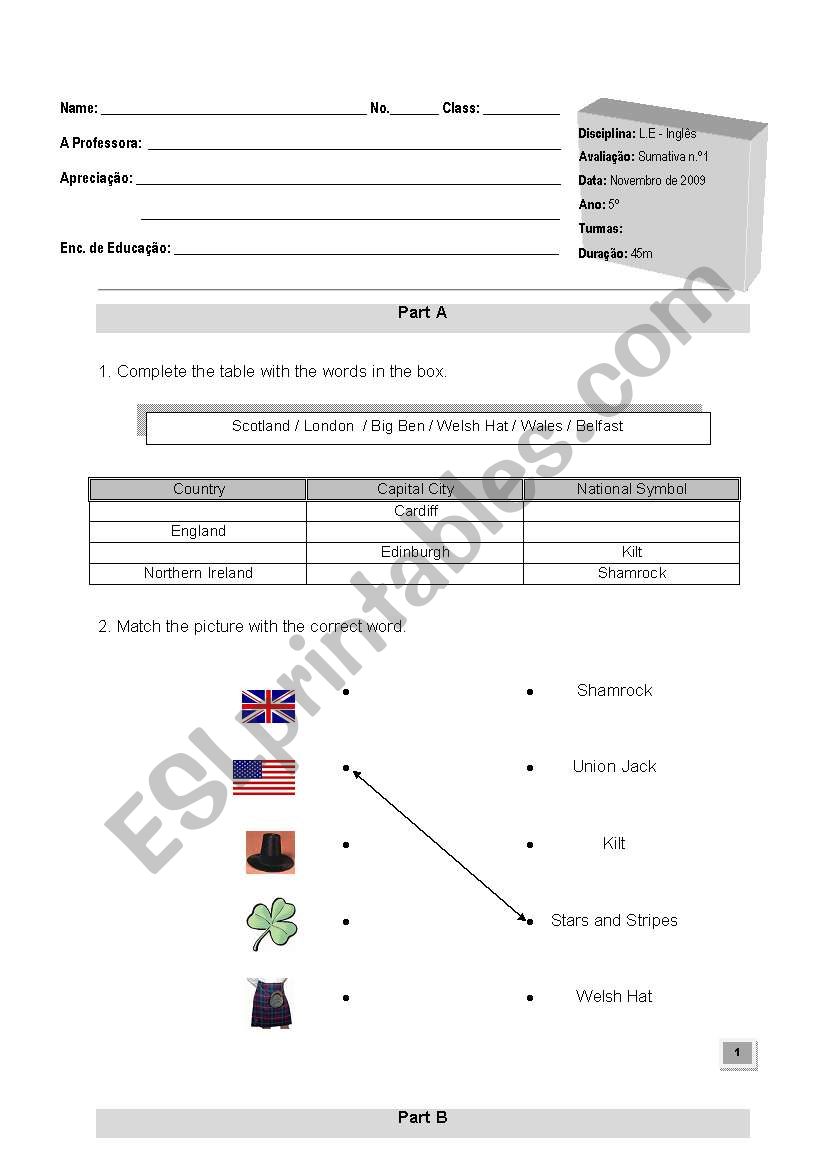 countries and nationalities worksheet