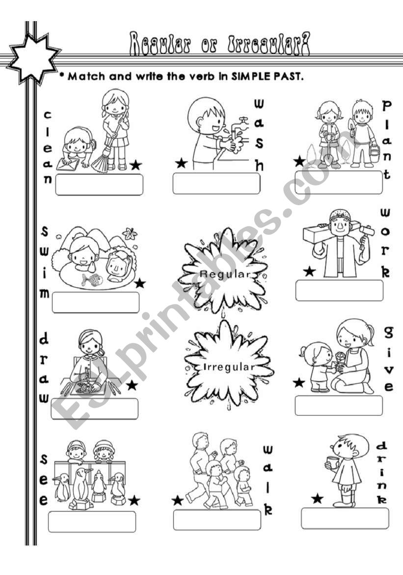 Regular or Irregular? - Simple Past (3)