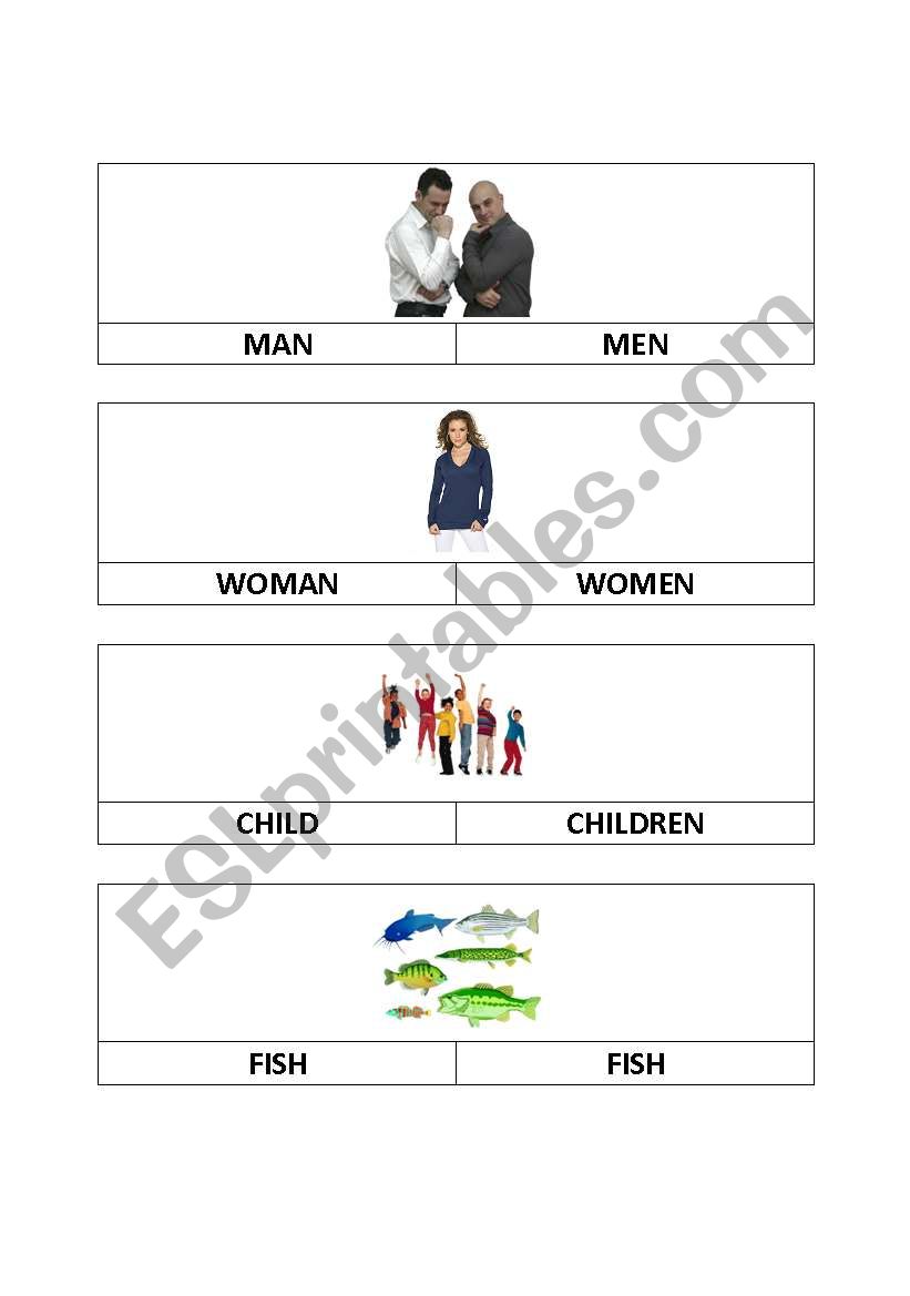 Test (plural or single) worksheet