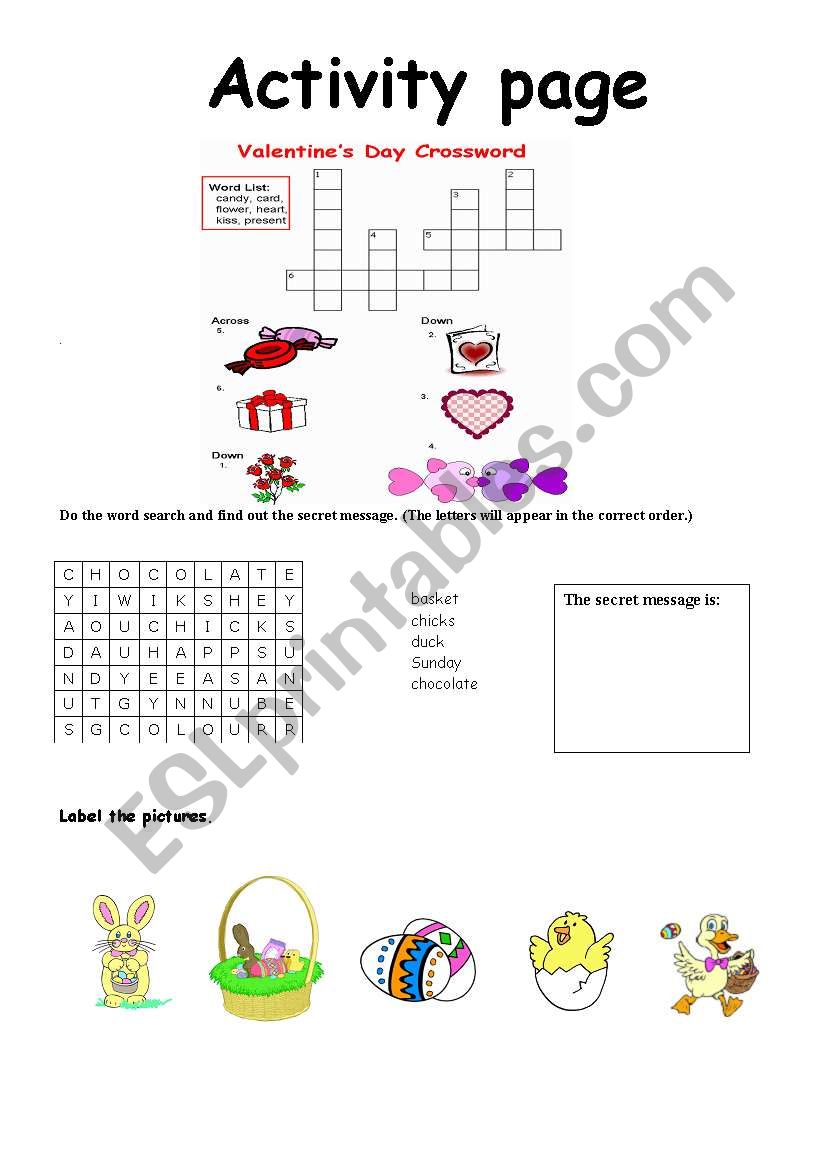 Spring worksheet