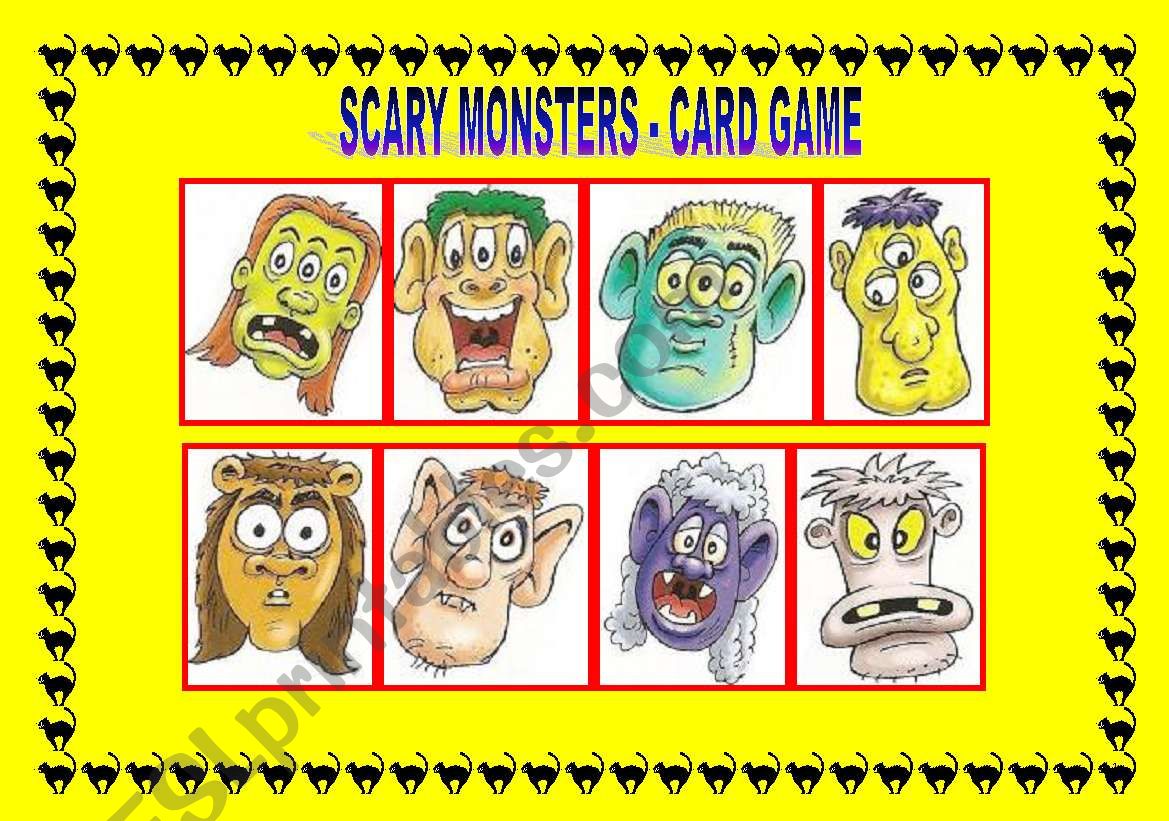 HAVE GOT: SCARY MONSTERS - FACE PARTS - CARD GAME 