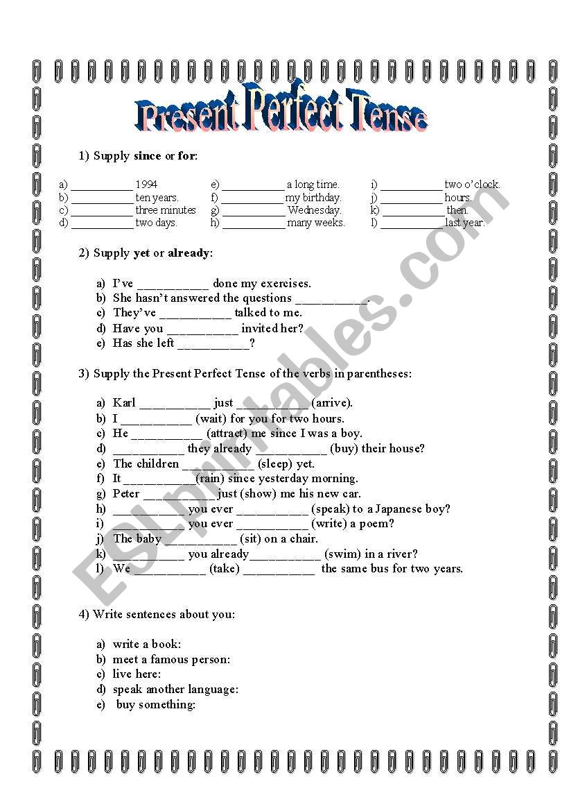 present-perfect-tense-esl-worksheet-by-gisabjunkes