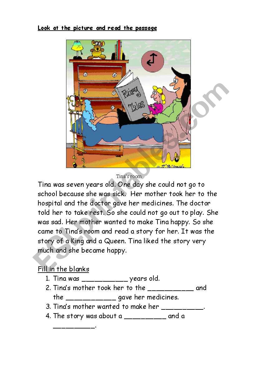 Picture Comprehension worksheet