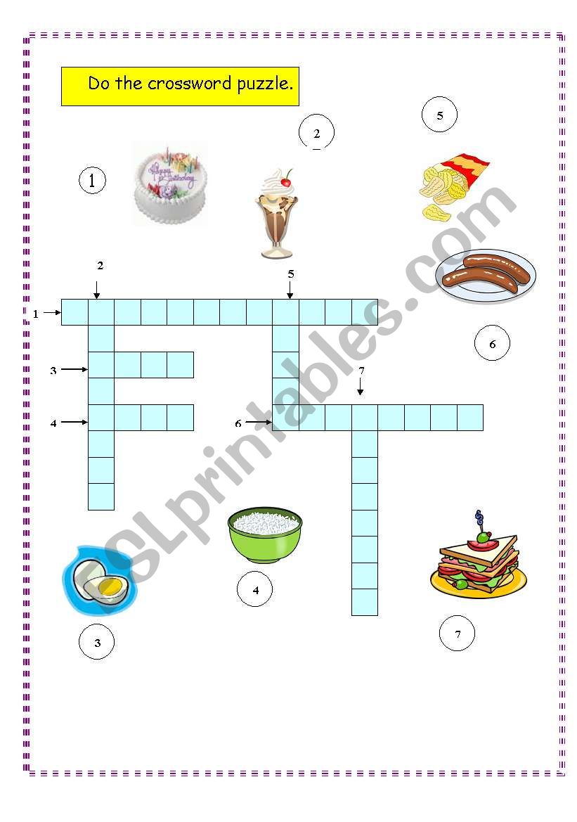 Food  worksheet