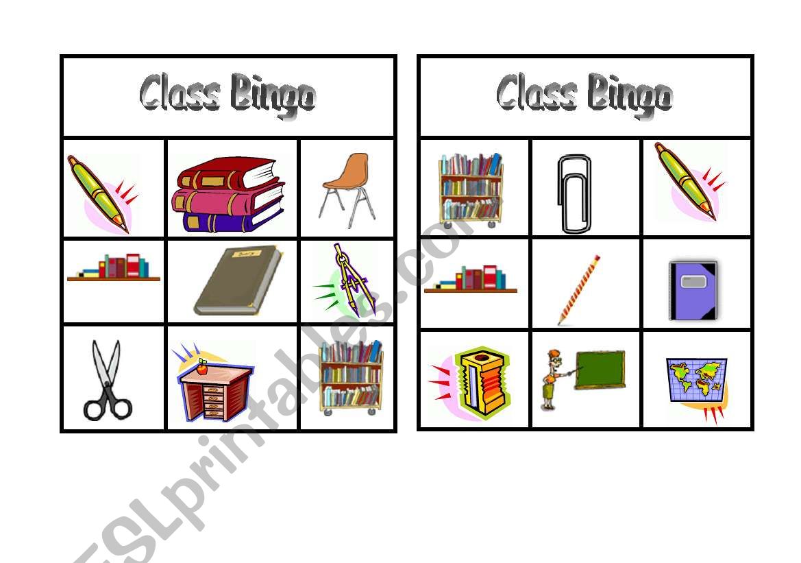 Game: Bingo. Practising Classroom Vocabulary.doc3