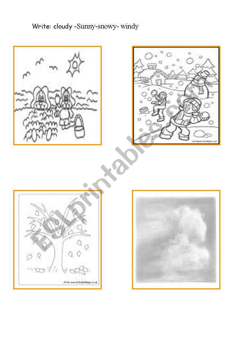 seasons worksheet